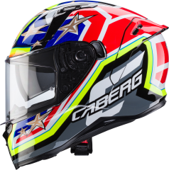 Caberg Avalon Track Siyah Fosfor Sarı Fosfor Kırmızı Mavi