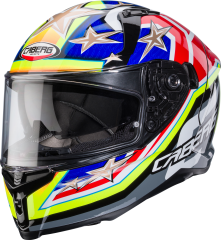 Caberg Avalon Track Siyah Fosfor Sarı Fosfor Kırmızı Mavi