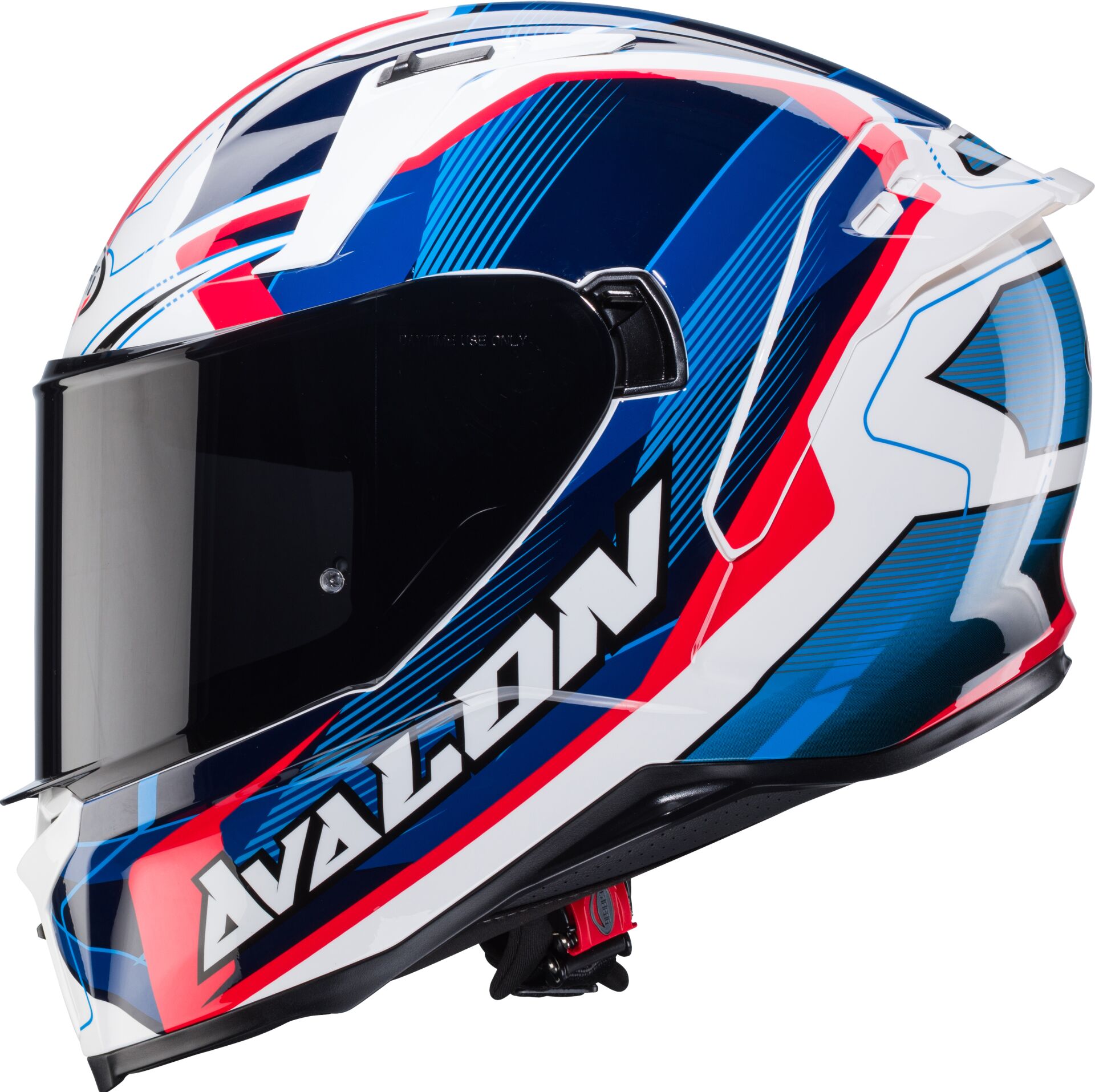 Caberg Avalon X Optic Beyaz Mavi Kırmızı