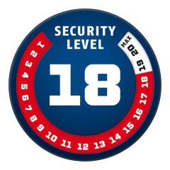 ABUS 8077 GRANİT DİSK KİLİDİ - KIRMIZI