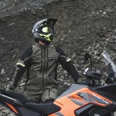 Oxford Rockland Dry2Dry Erkek Ceket - Haki/Fosfor - TM221402