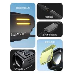 Future Eyes UF1 Motosiklet Sis Farı 60W Sarı Angel