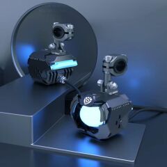 Future Eyes F30P Motosiklet Sis Farı 120W Mavi Angel